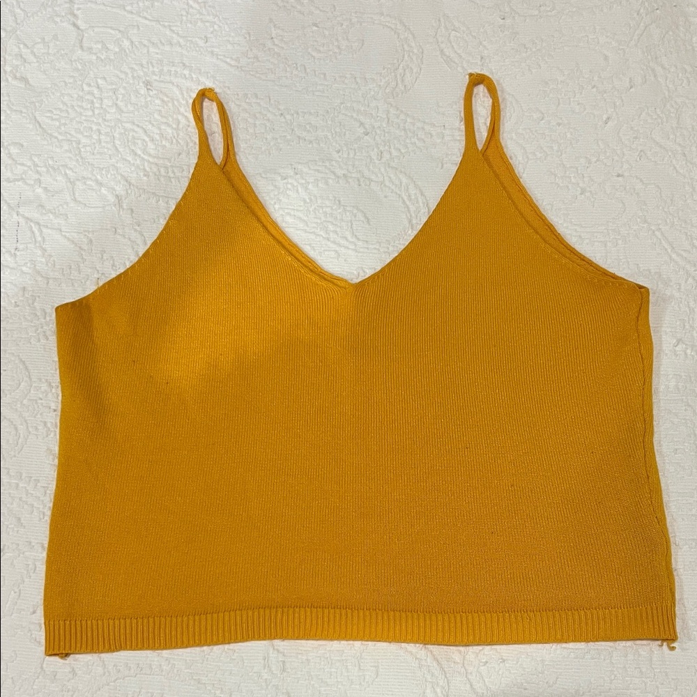 Fashion Nova Mustard Camisole Top